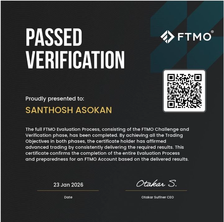 FTMO Passed Verification